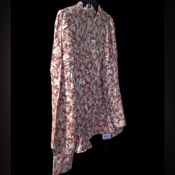 Treasure & Bond-Yoke Front Popover-Women's Size:Small-Color: Rust- Ivory-NEW!! - Picture 8 of 16